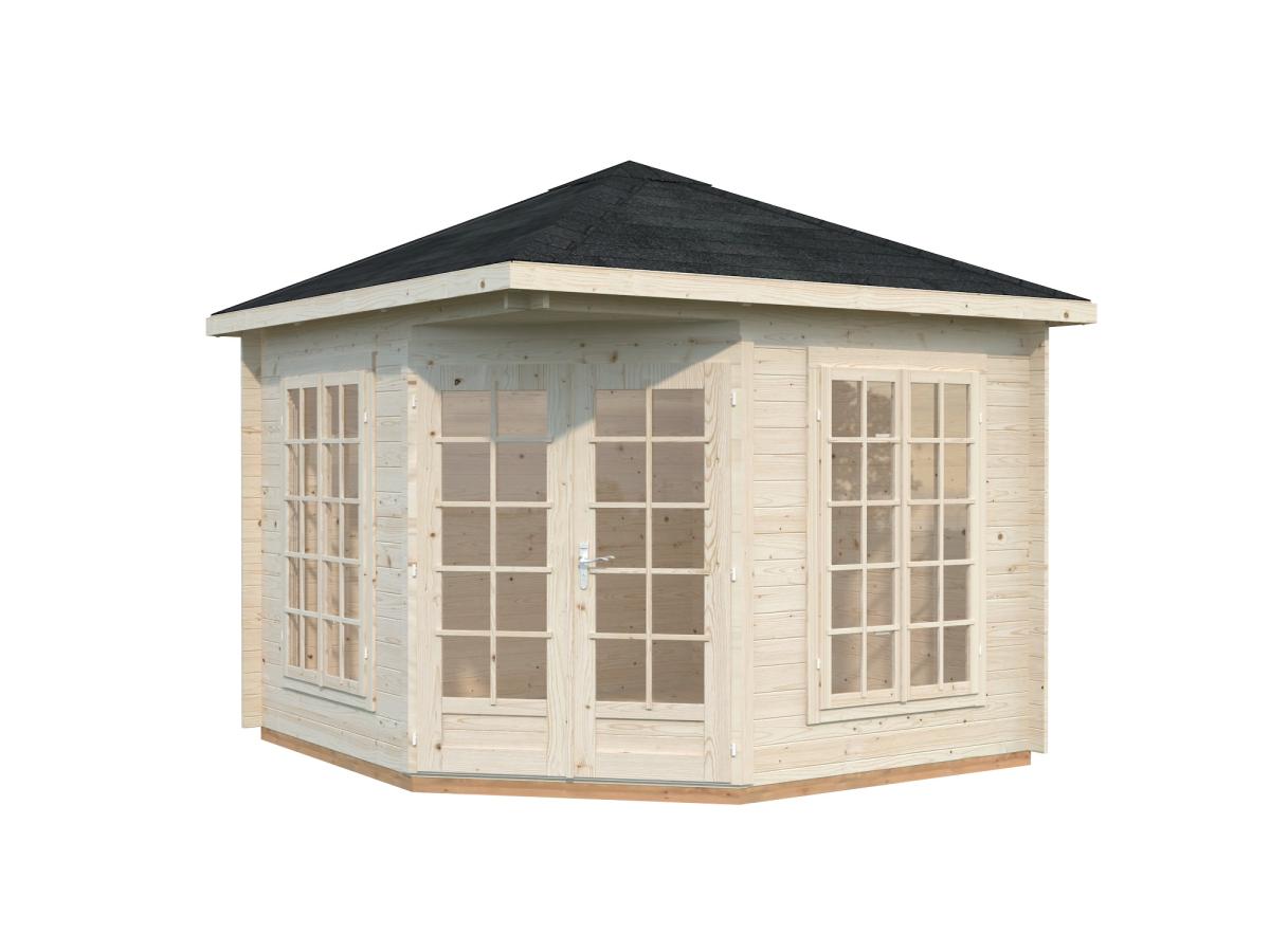 Palmako | Melanie S (9'2" x 9'2" | 75.3 sq.ft. | 1.1") Classic Corner Cabin Summer House