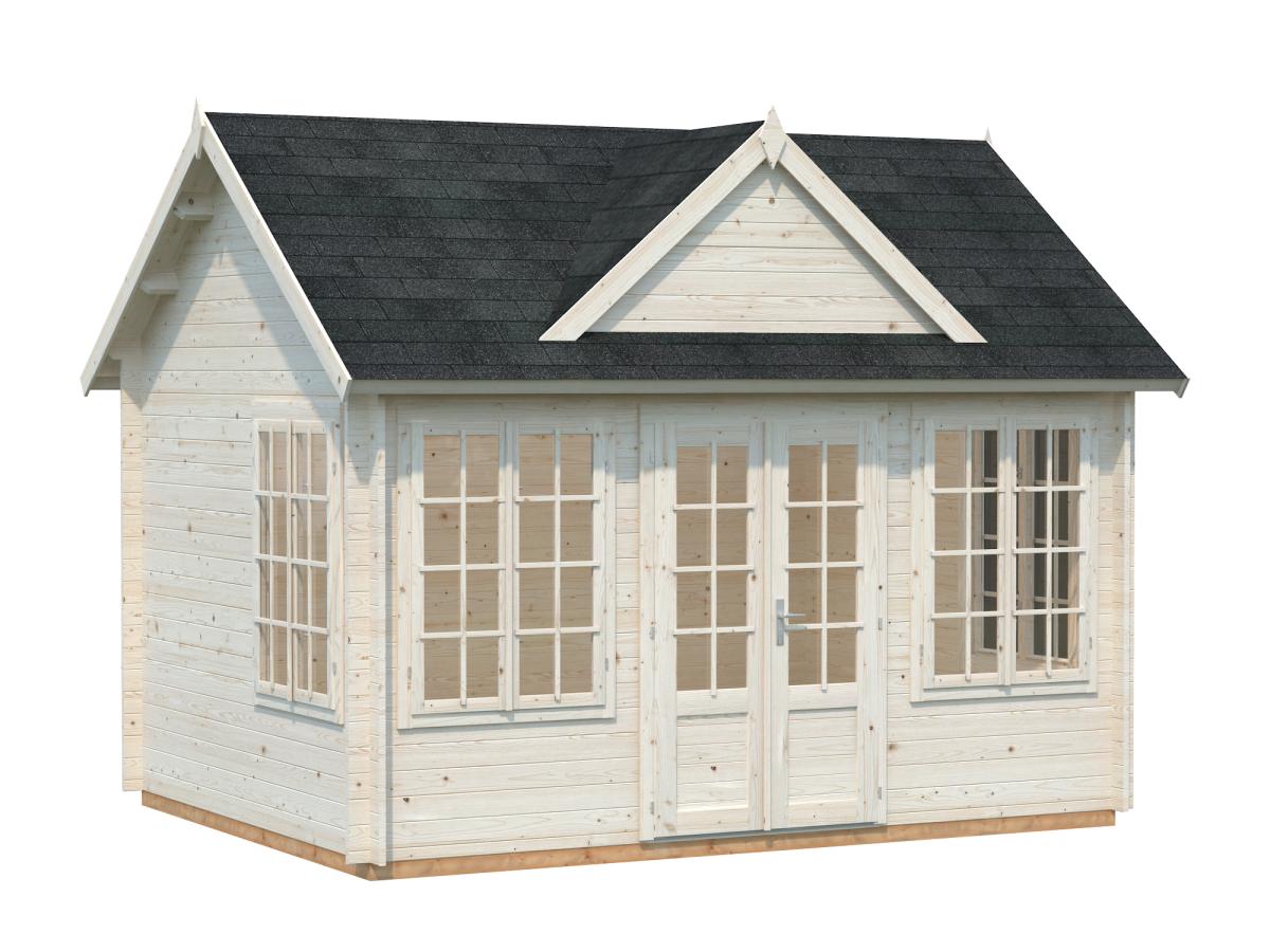 Palmako | Claudia M (13'9" x 10'6" | 123.8 sq.ft. | 1.3") Clockhouse Style Summer House