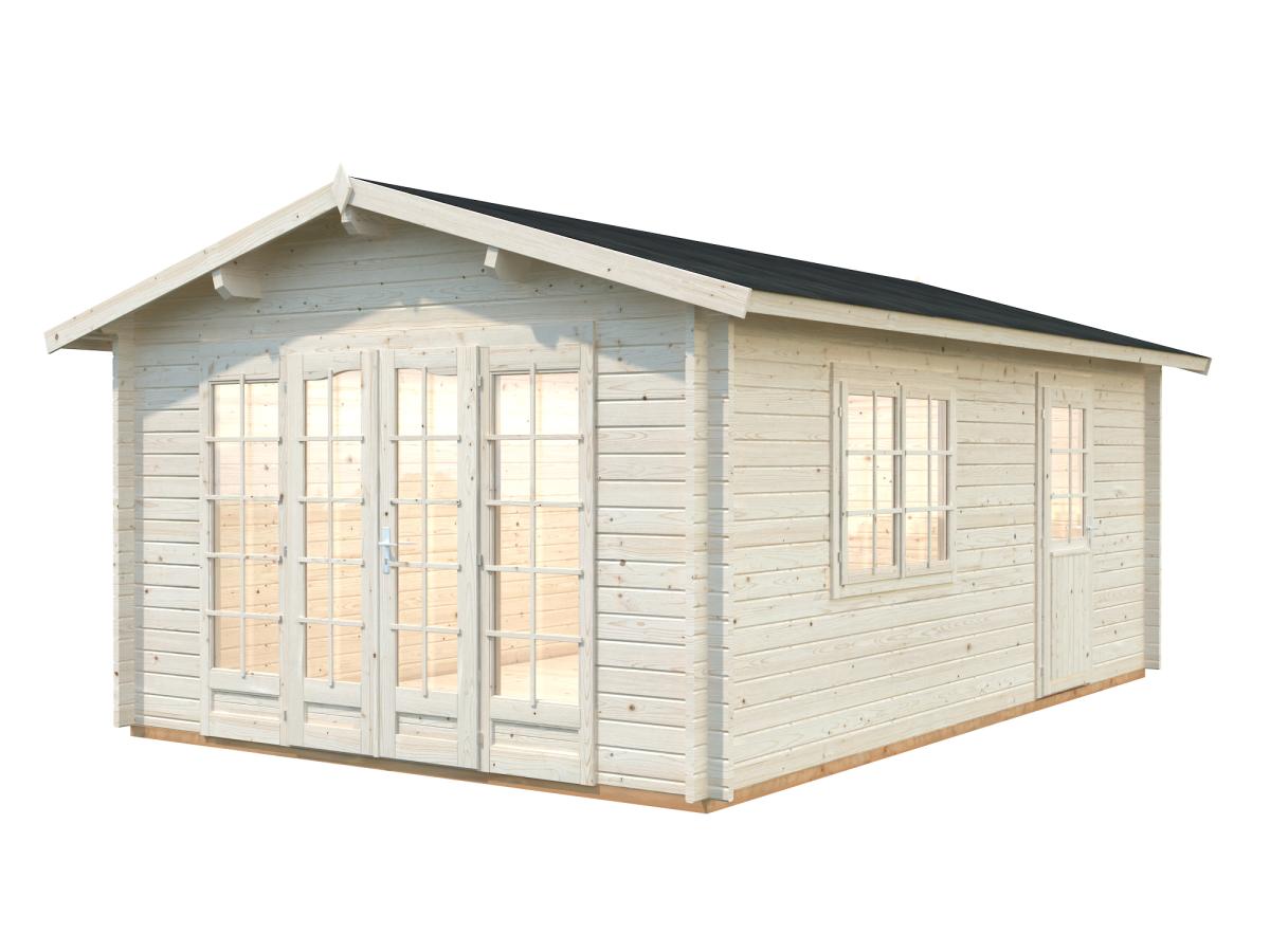 Palmako | Irene M (12'6" x 18'8" | 204.5 sq.ft. | 1.7") Spacious Garden Log Cabin