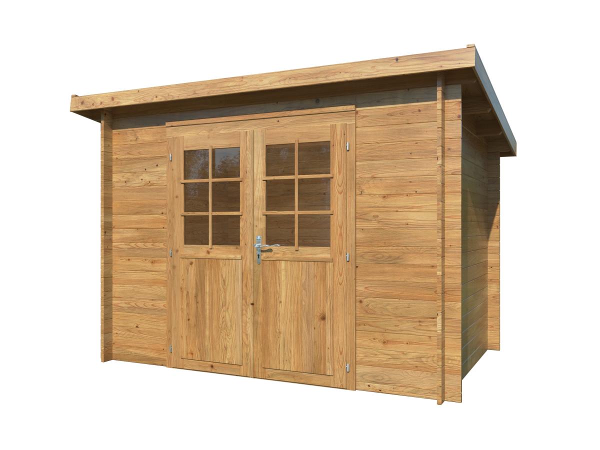 Palmako | Alice XS (9'9" x 6'7" | 50.6 sq.ft. | 1.1") Small Pressure Treated Garden Shed