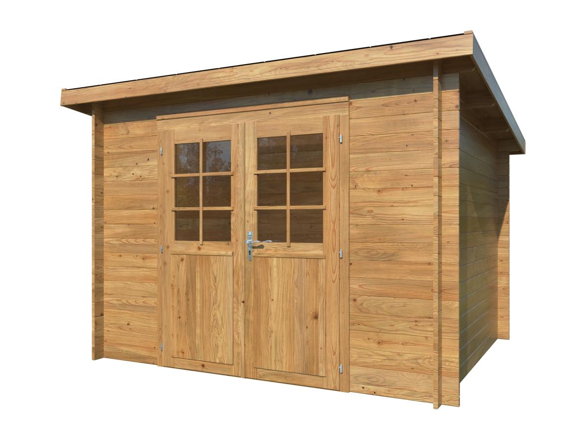 Palmako | Alice S (9'10" x 8'2" | 65.7 sq.ft. | 1.1") Compact Pressure Treated Garden Shed