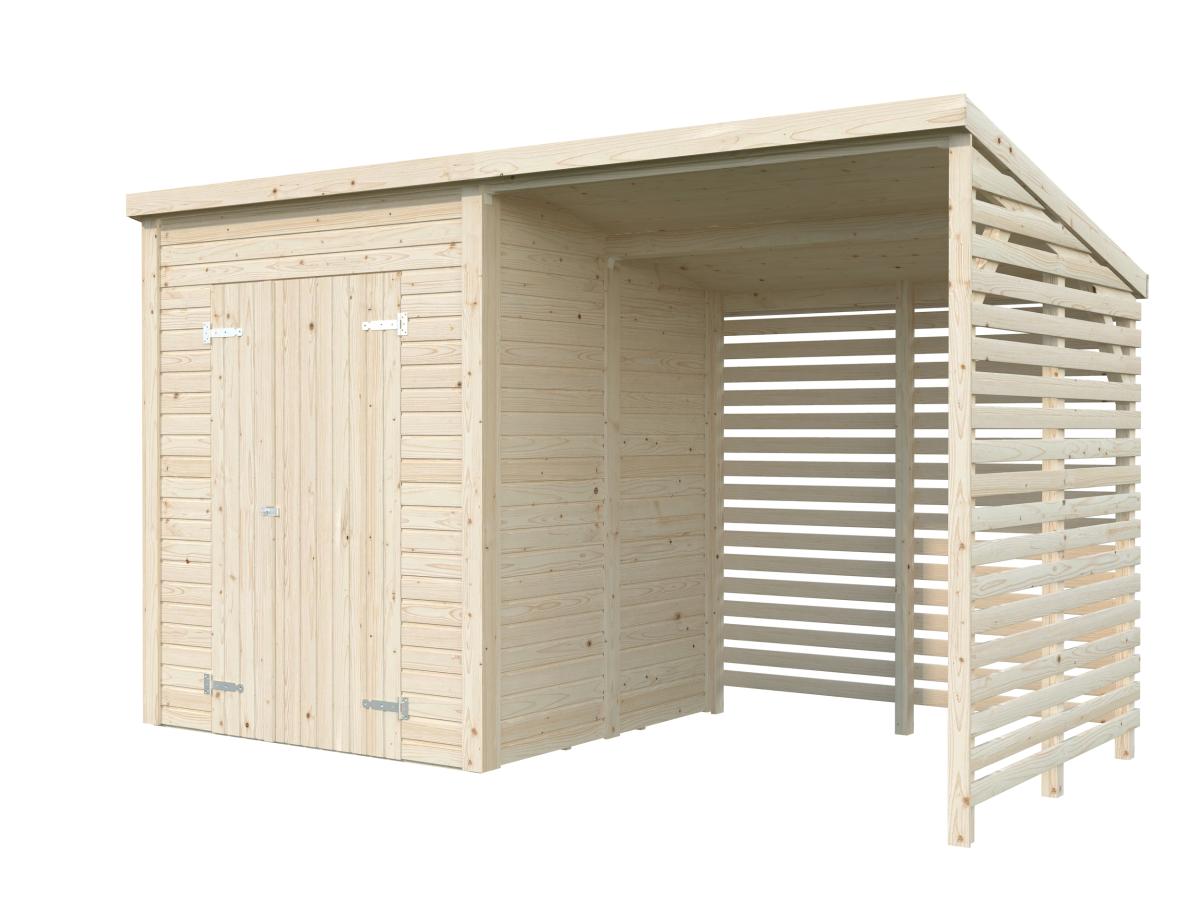 Palmako | Leif L (12′2″ × 5′7″ | 32.3 sq.ft.) Practical Garden Shed