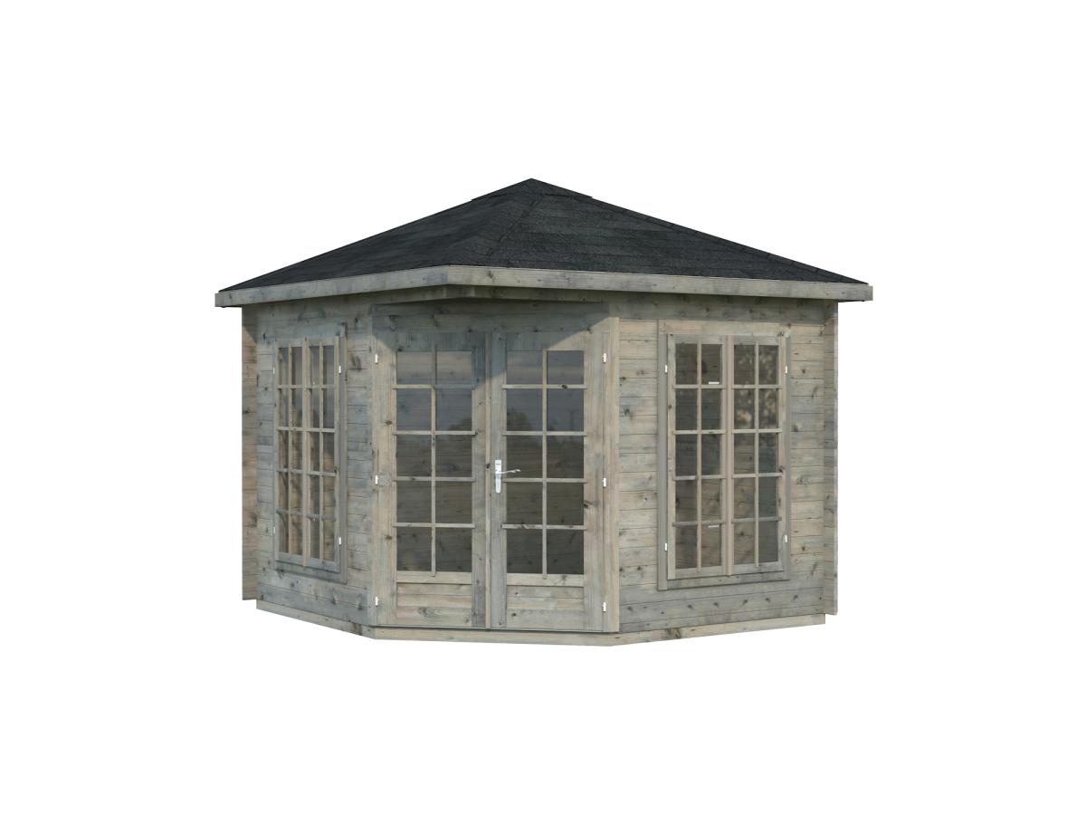 Palmako | Melanie S (9'2" x 9'2" | 75.3 sq.ft. | 1.1") Classic Corner Cabin Summer House