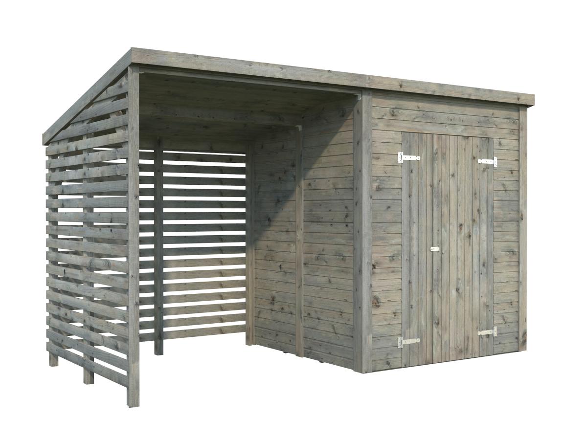 Palmako | Leif L (12′2″ × 5′7″ | 32.3 sq.ft.) Practical Garden Shed