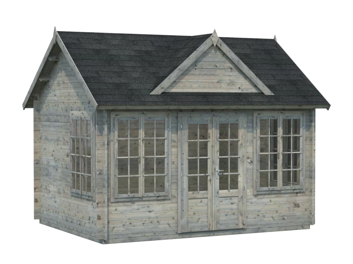 Palmako | Claudia M (13'9" x 10'6" | 123.8 sq.ft. | 1.3") Clockhouse Style Summer House