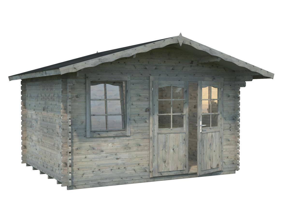 Palmako | Emma M (12'6" x 10'6" | 112 sq.ft. | 1.3") Alpine Style Log Cabin