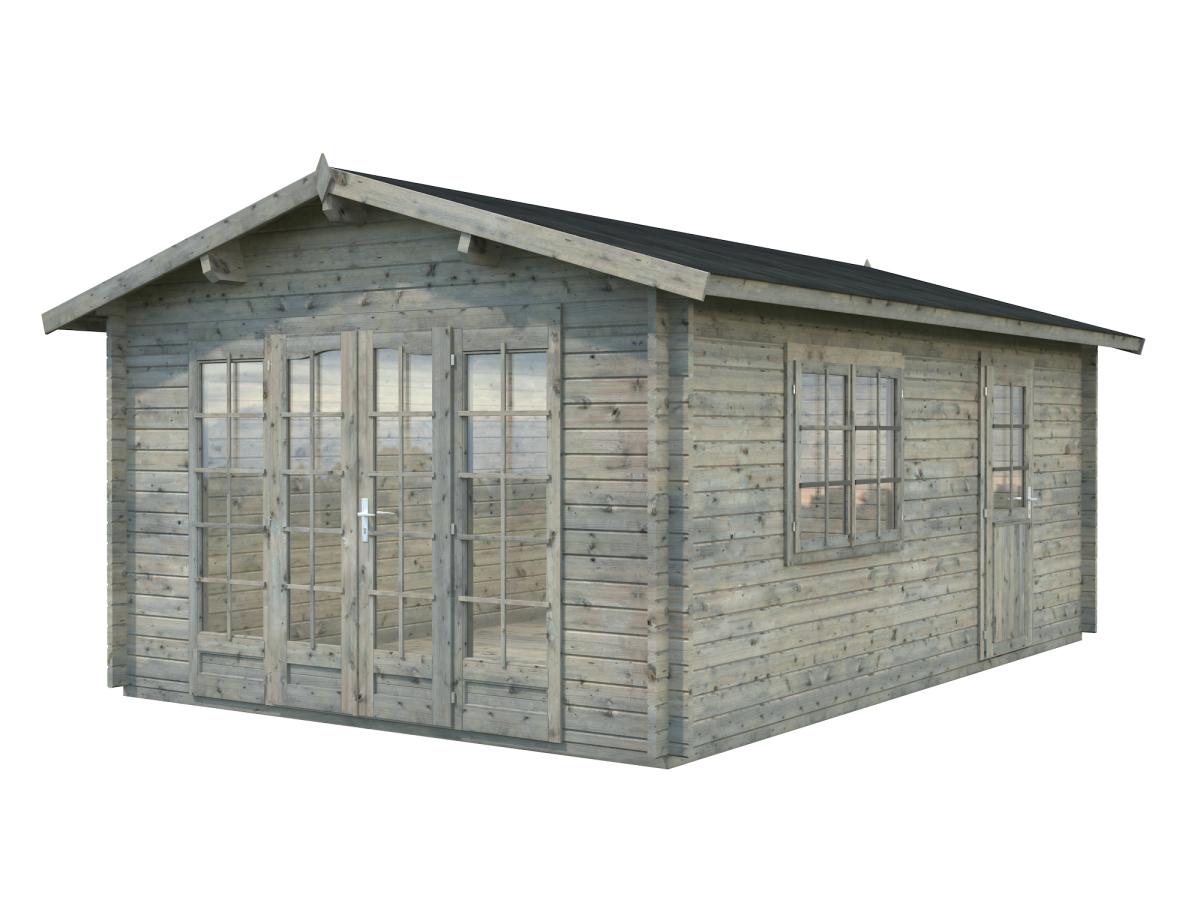 Palmako | Irene M (12'6" x 18'8" | 204.5 sq.ft. | 1.7") Spacious Garden Log Cabin