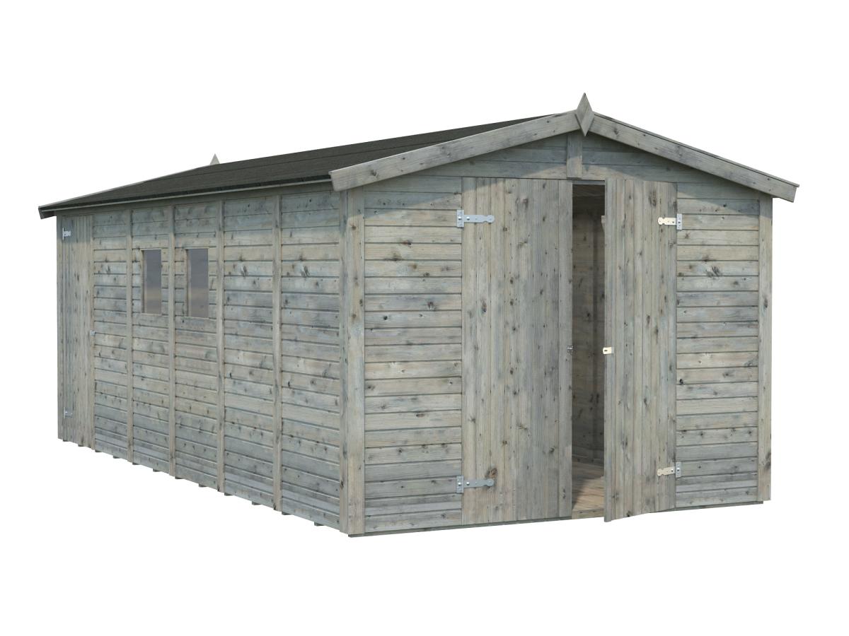 Palmako | Dan L (8'11" x 18'1" | 158.2 sq.ft.) Large Two Room Storage Shed