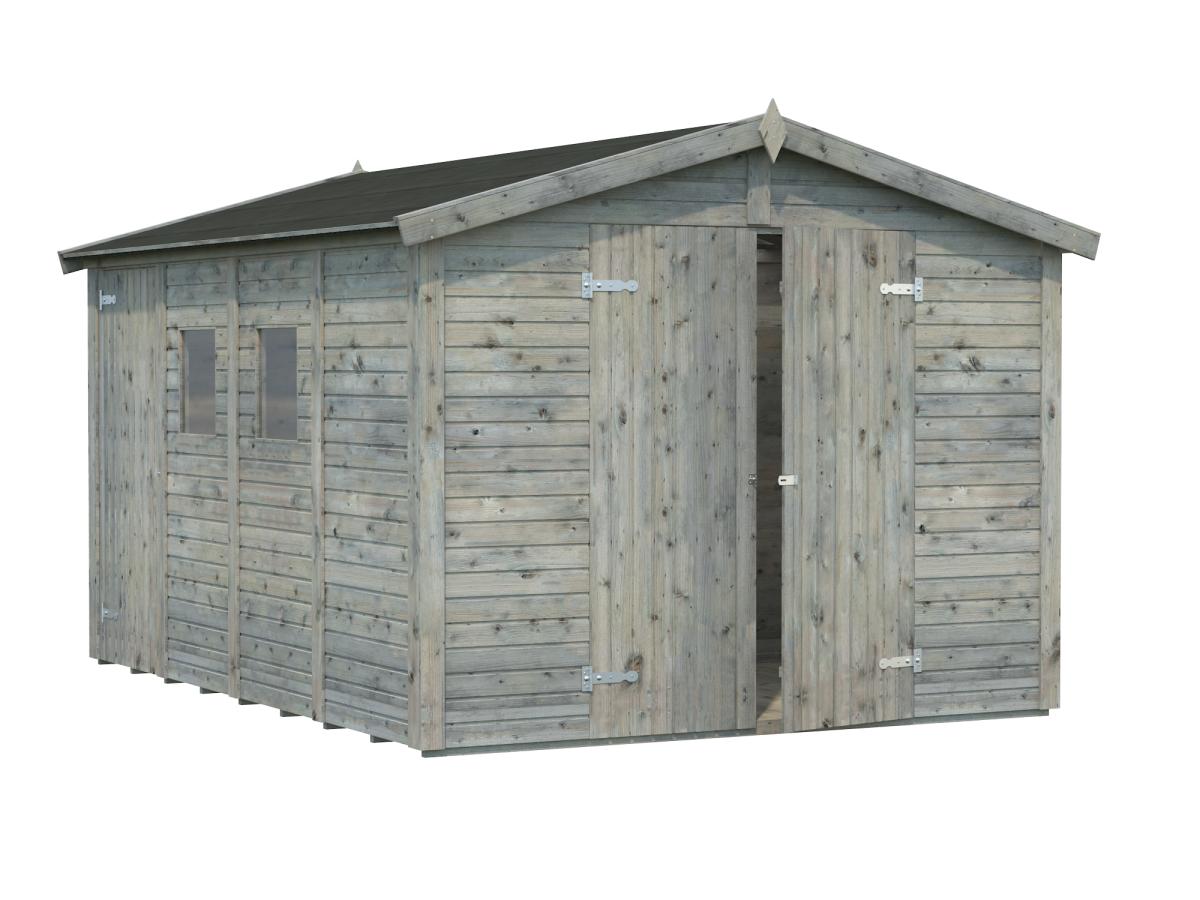 Palmako | Dan M (8'11" x 12'2" | 106.6 sq.ft.) Two Room Storage Shed