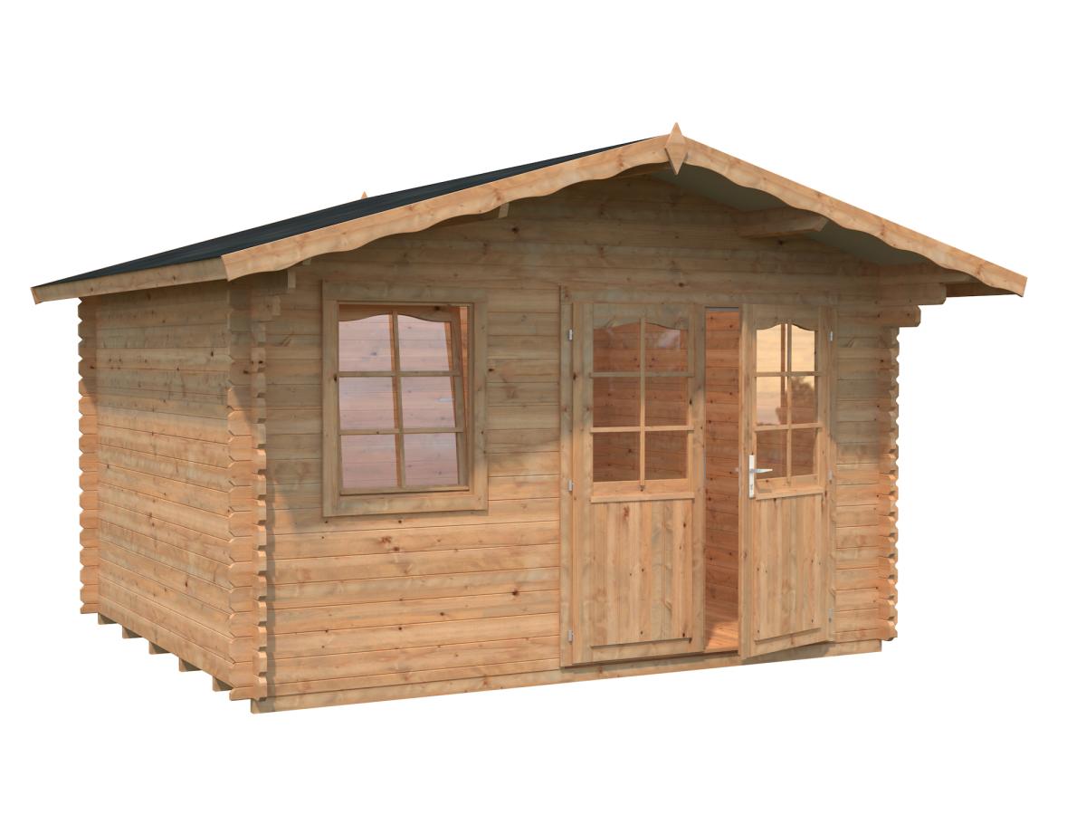 Palmako | Emma M (12'6" x 10'6" | 112 sq.ft. | 1.3") Alpine Style Log Cabin