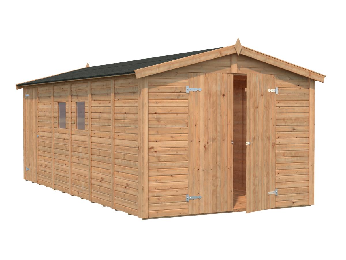 Palmako | Dan L (8'11" x 18'1" | 158.2 sq.ft.) Large Two Room Storage Shed