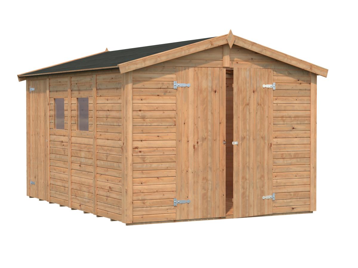 Palmako | Dan M (8'11" x 12'2" | 106.6 sq.ft.) Two Room Storage Shed