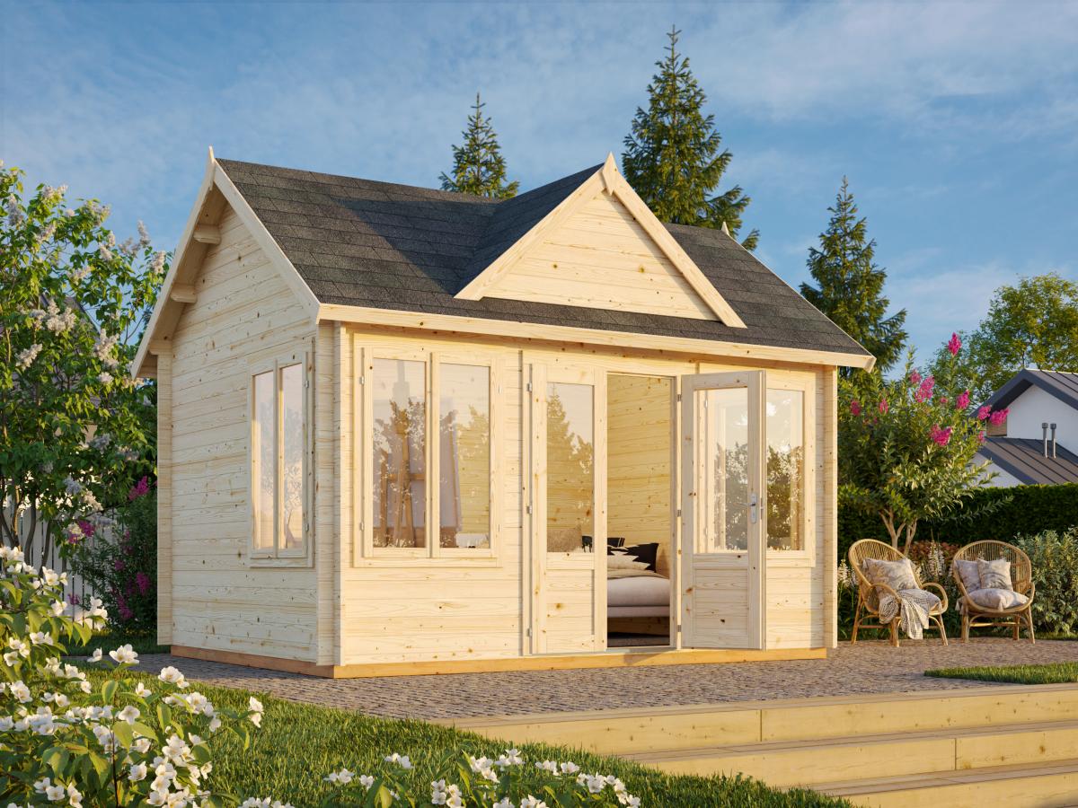 Palmako | Claudia M (13'9" x 10'6" | 123.8 sq.ft. | 1.3") Clockhouse Style Summer House