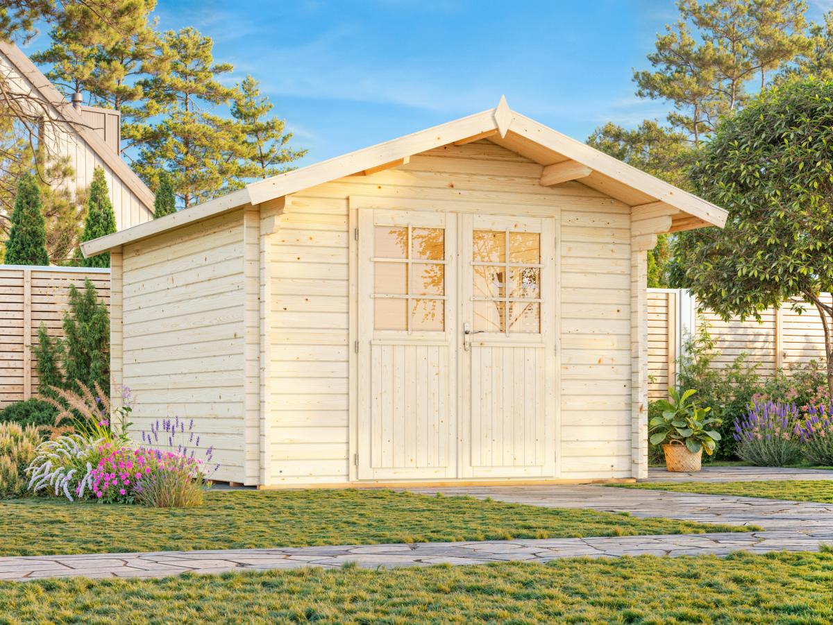 Palmako | Sally S (10'6" x 12'6" | 110 sq.ft. | 1.7") Compact Nordic Style Traditional Log Cabin