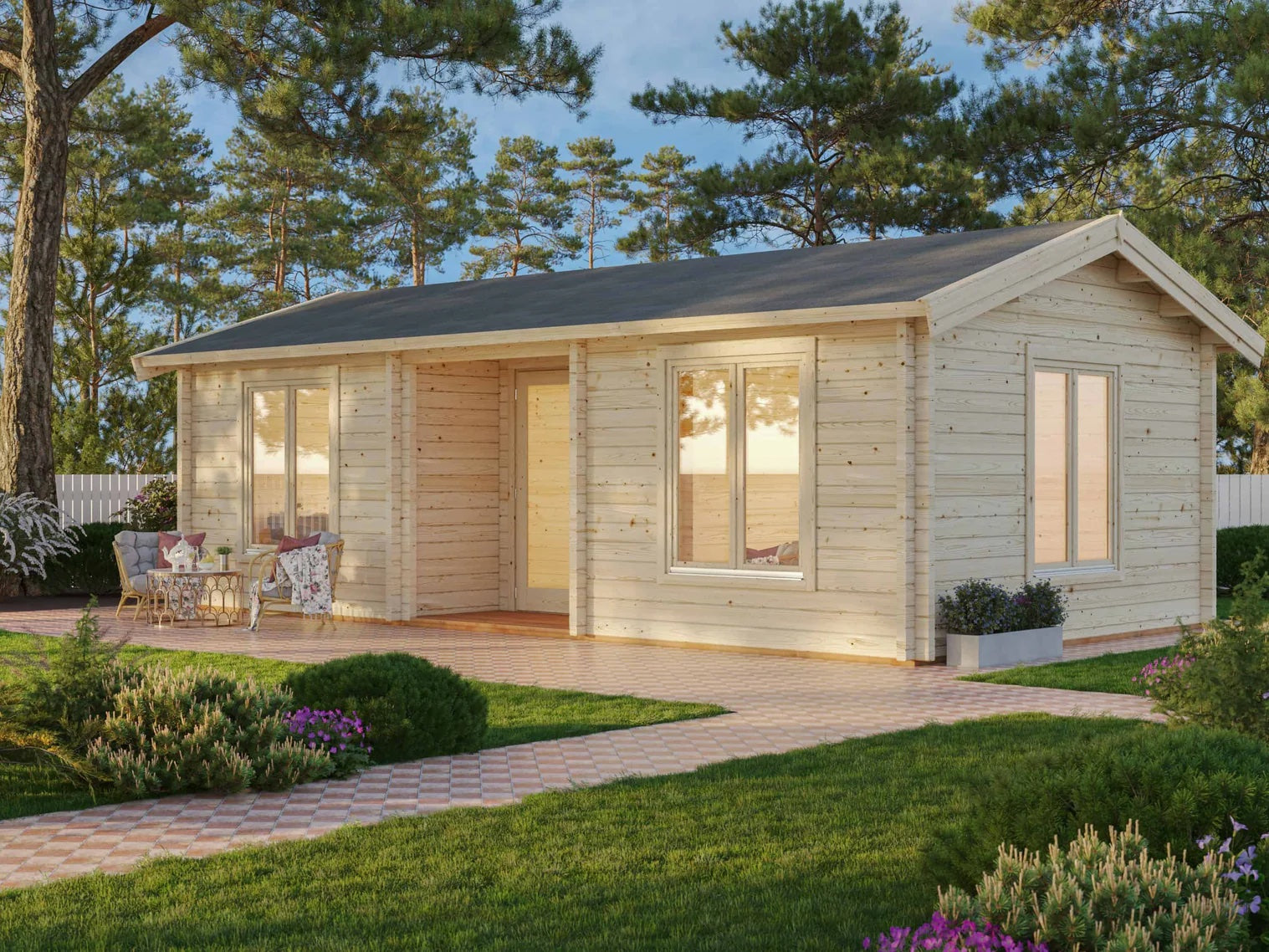 Palmako | Anna M (25'11" x 13'9" | 288.5 sq.ft. | 2.8") Modern Two Room Timber Holiday Cottage - As Seen On Living Big In a Tiny House