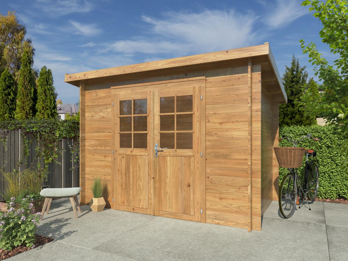 Palmako | Alice XS (9'9" x 6'7" | 50.6 sq.ft. | 1.1") Small Pressure Treated Garden Shed