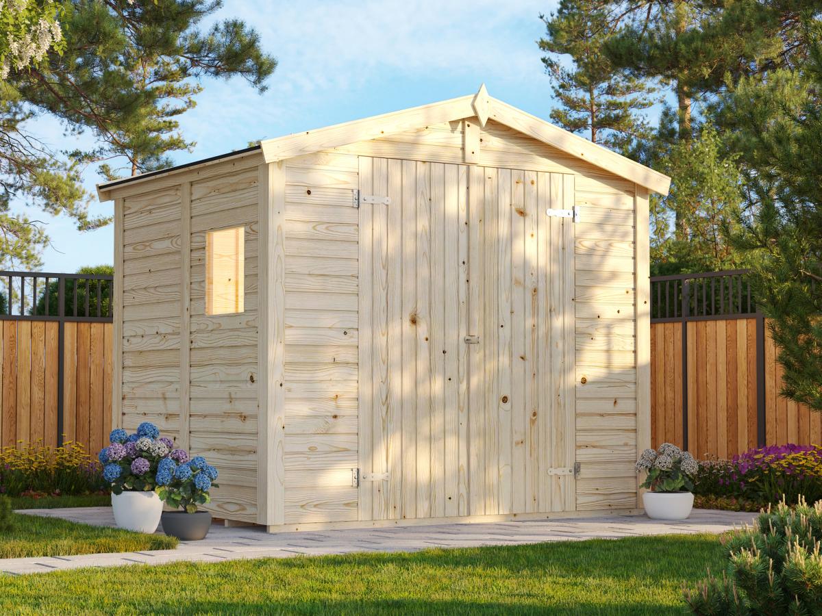 Palmako | Dan XS (8'0" x 6'3" | 48.4 sq.ft.) Compact Timber Garden Shed
