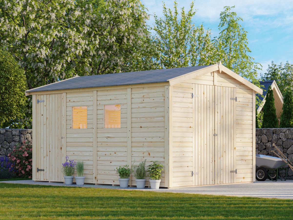 Palmako | Dan M (8'11" x 12'2" | 106.6 sq.ft.) Two Room Storage Shed
