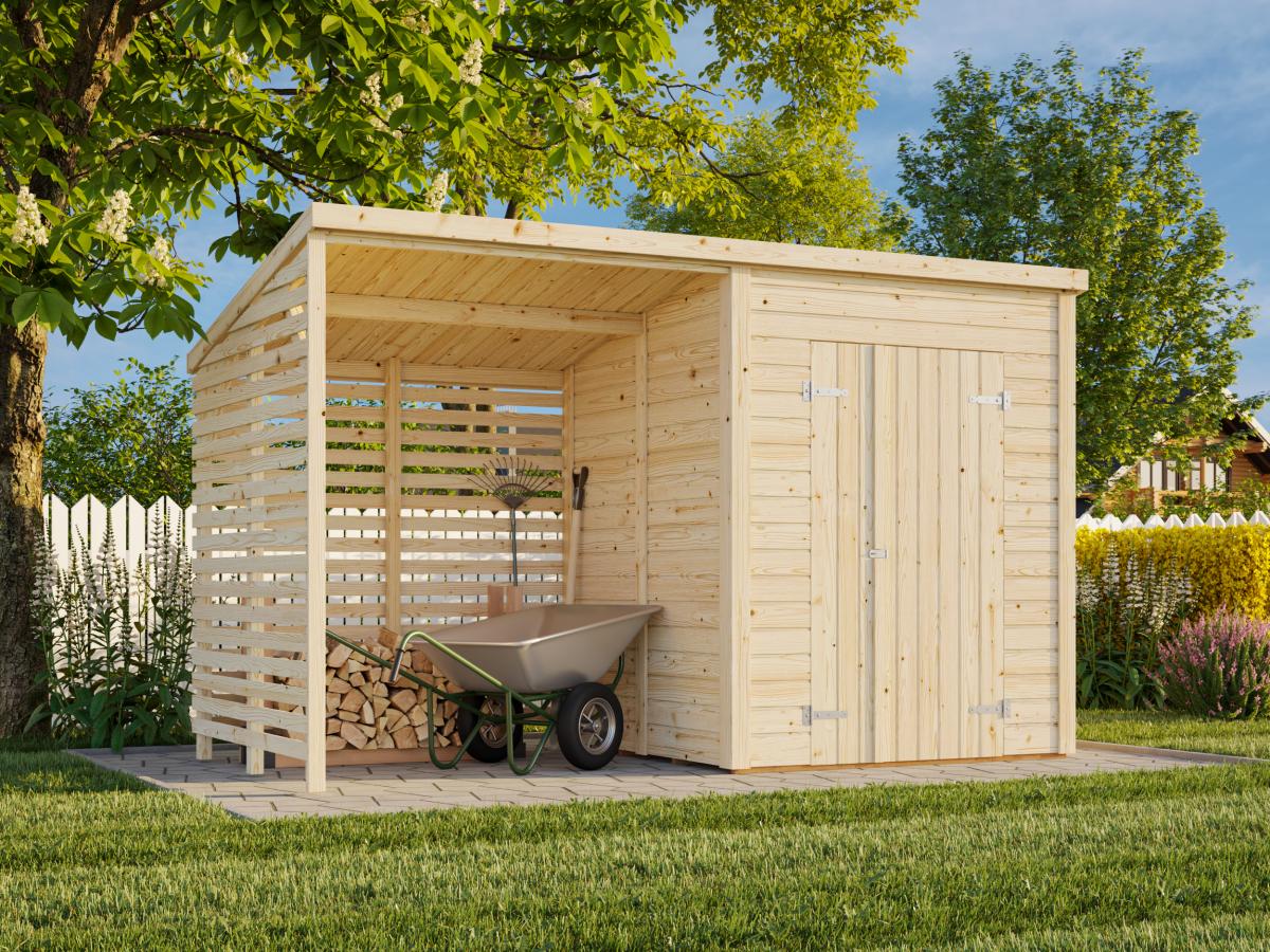 Palmako | Leif L (12′2″ × 5′7″ | 32.3 sq.ft.) Practical Garden Shed