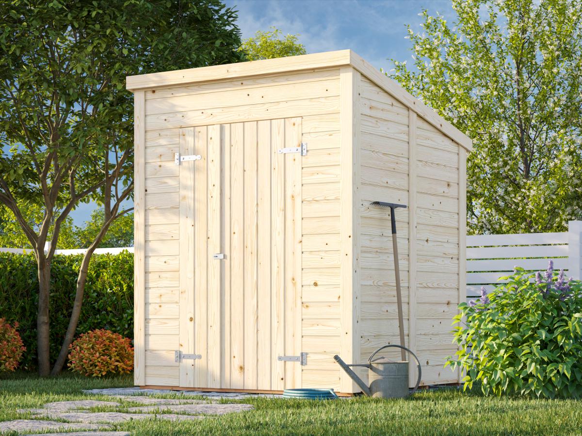 Palmako | Leif S (6'0" x 5'7" | 32.3 sq.ft.) Compact Garden Shed