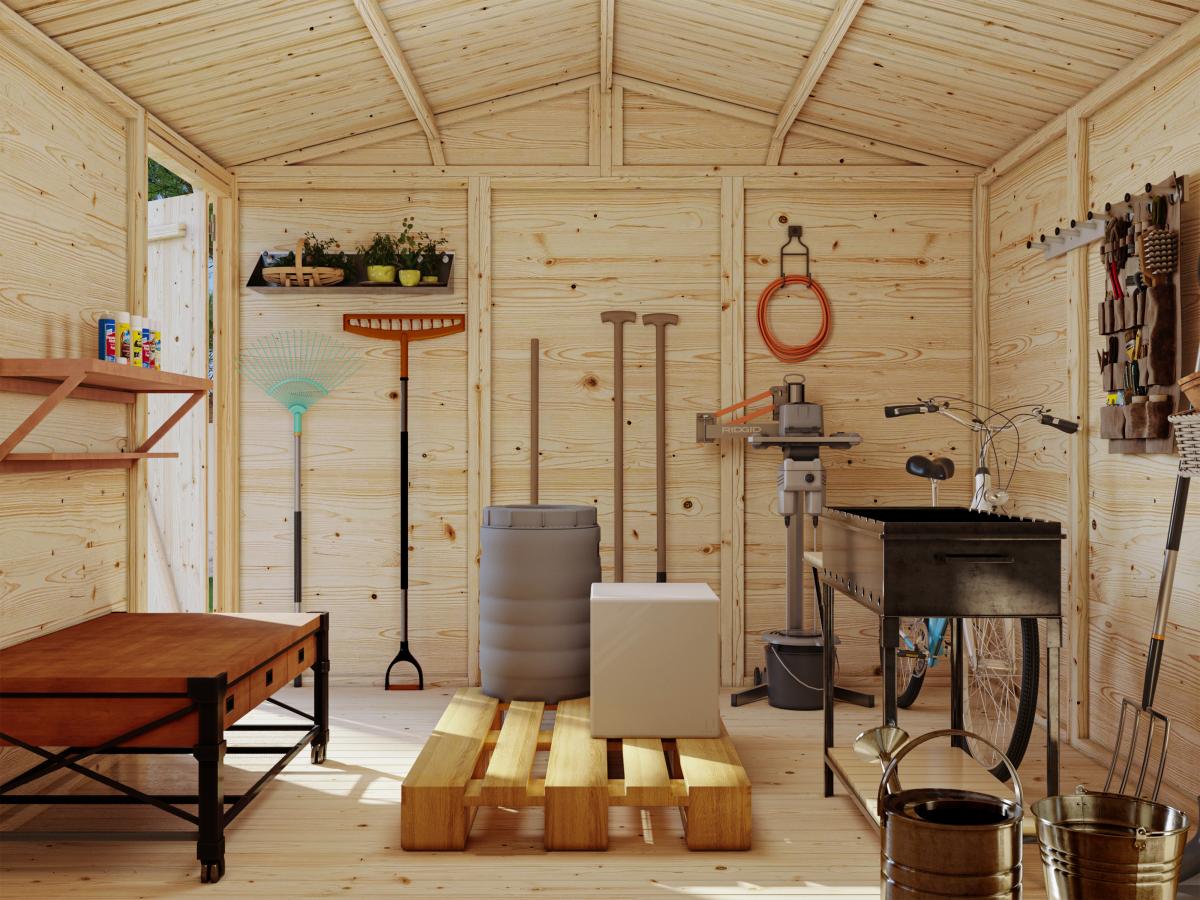 Palmako | Dan L (8'11" x 18'1" | 158.2 sq.ft.) Large Two Room Storage Shed