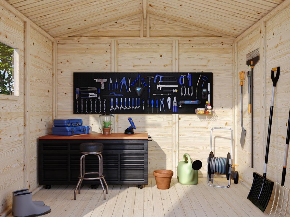 Palmako | Dan XS (8'0" x 6'3" | 48.4 sq.ft.) Compact Timber Garden Shed