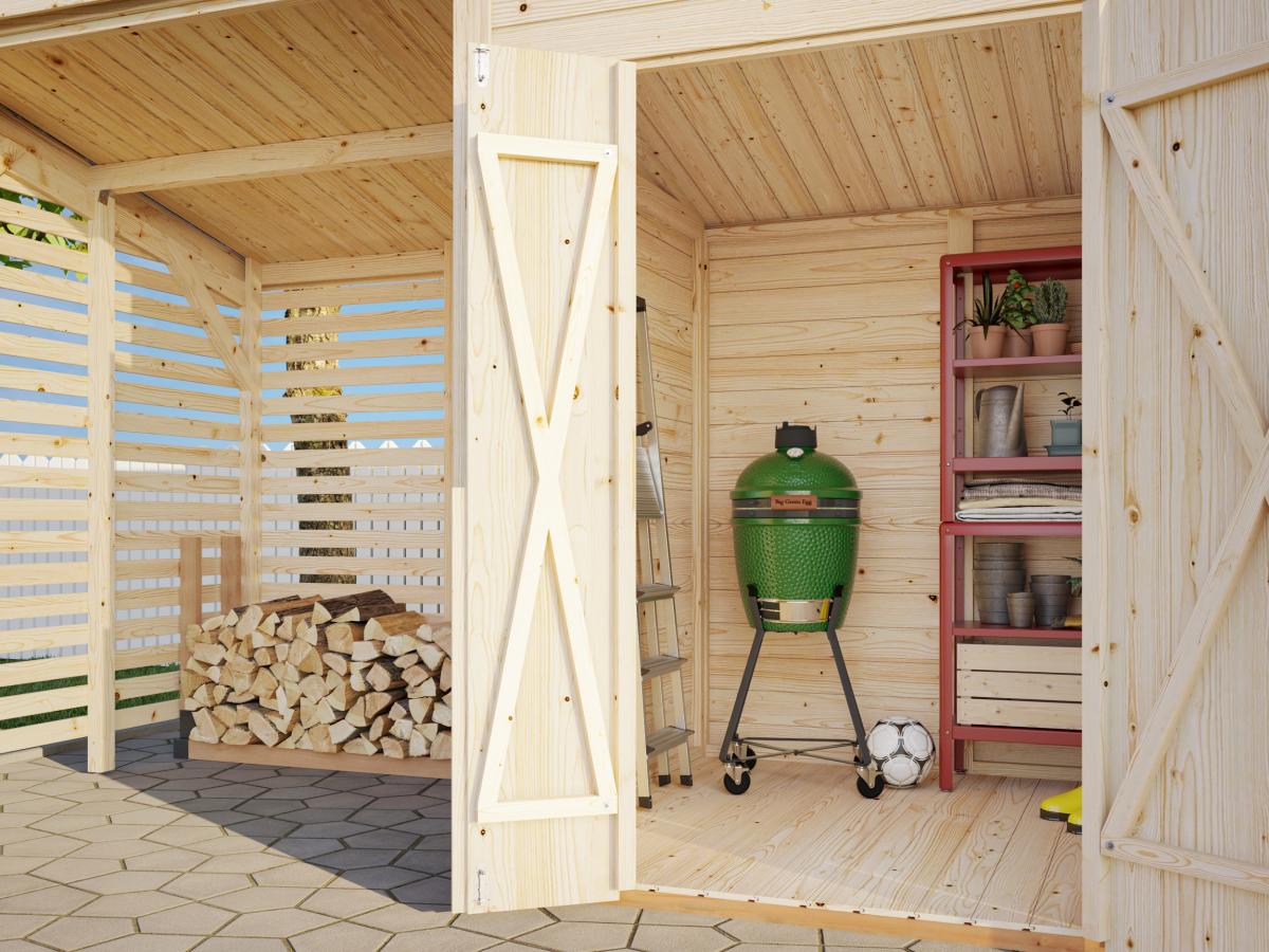 Palmako | Leif L (12′2″ × 5′7″ | 32.3 sq.ft.) Practical Garden Shed