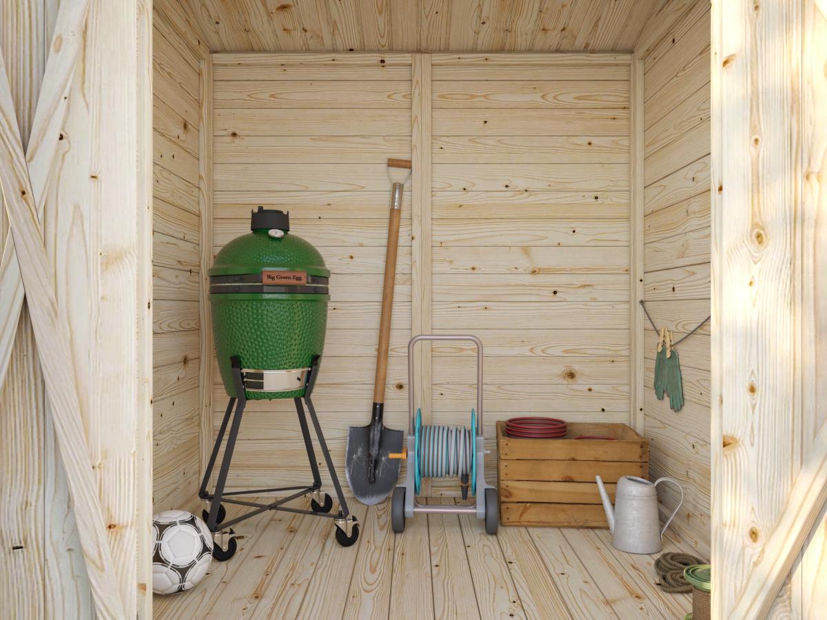 Palmako | Leif S (6'0" x 5'7" | 32.3 sq.ft.) Compact Garden Shed