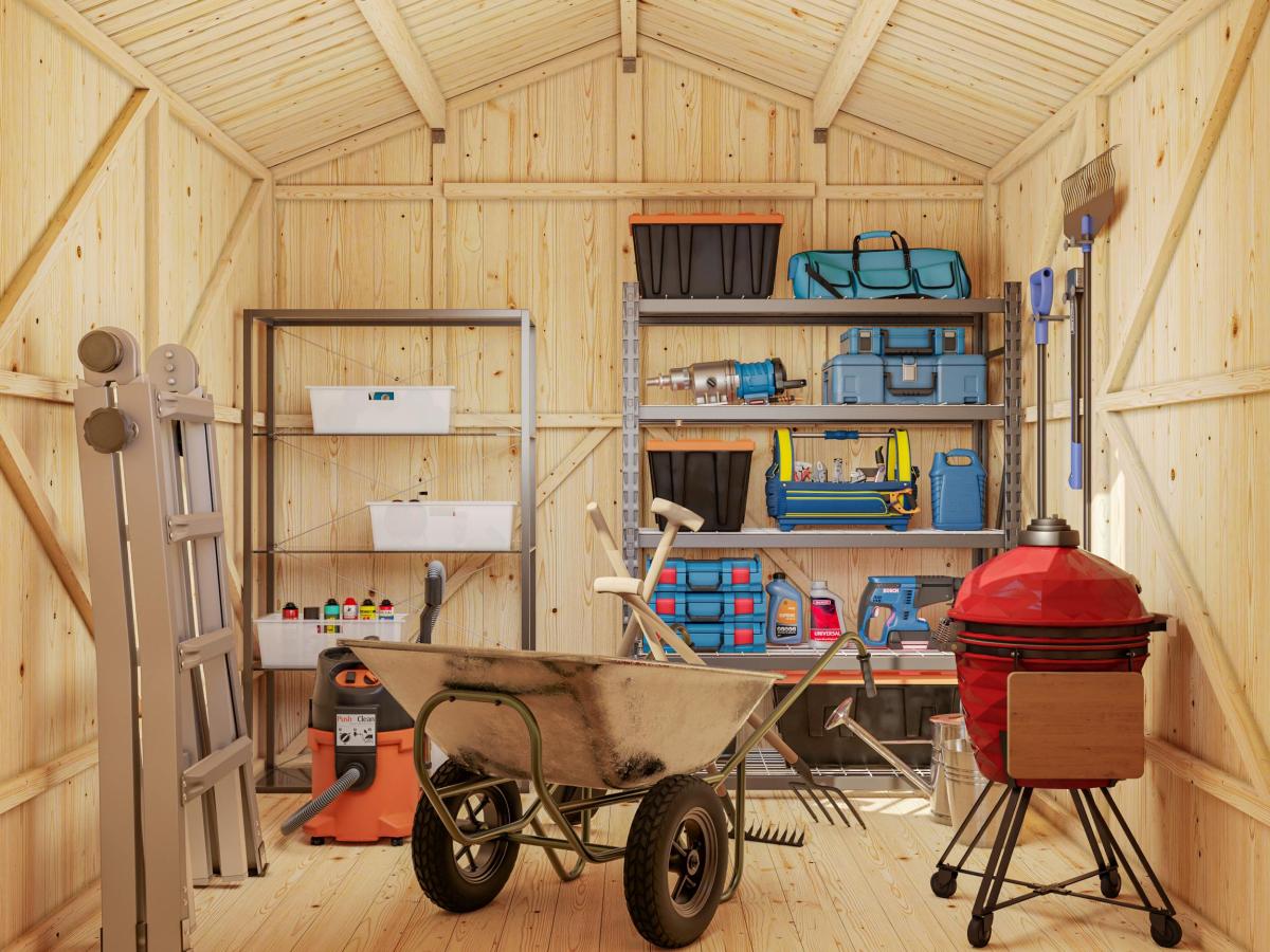 Palmako | Marcus (7'8" x 7'10" | 70 sq.ft.) Garden Shed With Log Store