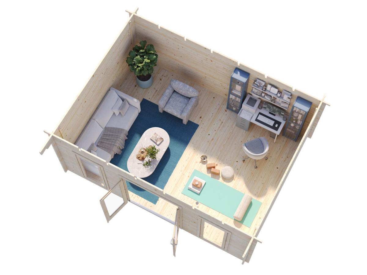 Palmako | Bret M (18'1" x 13'5" | 214.2 sq.ft. | 1.7") Contemporary Summer House