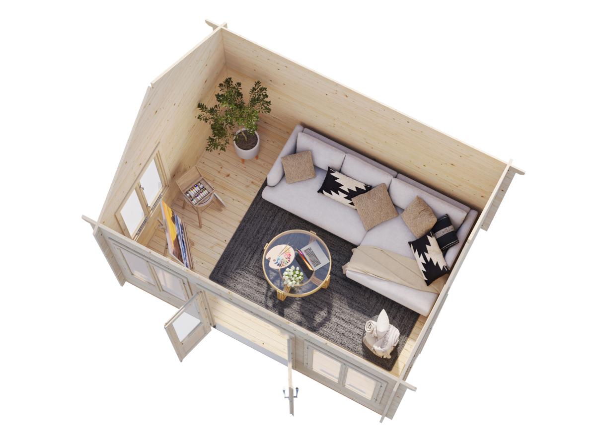 Palmako | Claudia M (13'9" x 10'6" | 123.8 sq.ft. | 1.3") Clockhouse Style Summer House