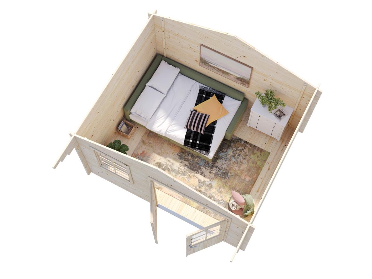 Palmako | Emma M (12'6" x 10'6" | 112 sq.ft. | 1.3") Alpine Style Log Cabin