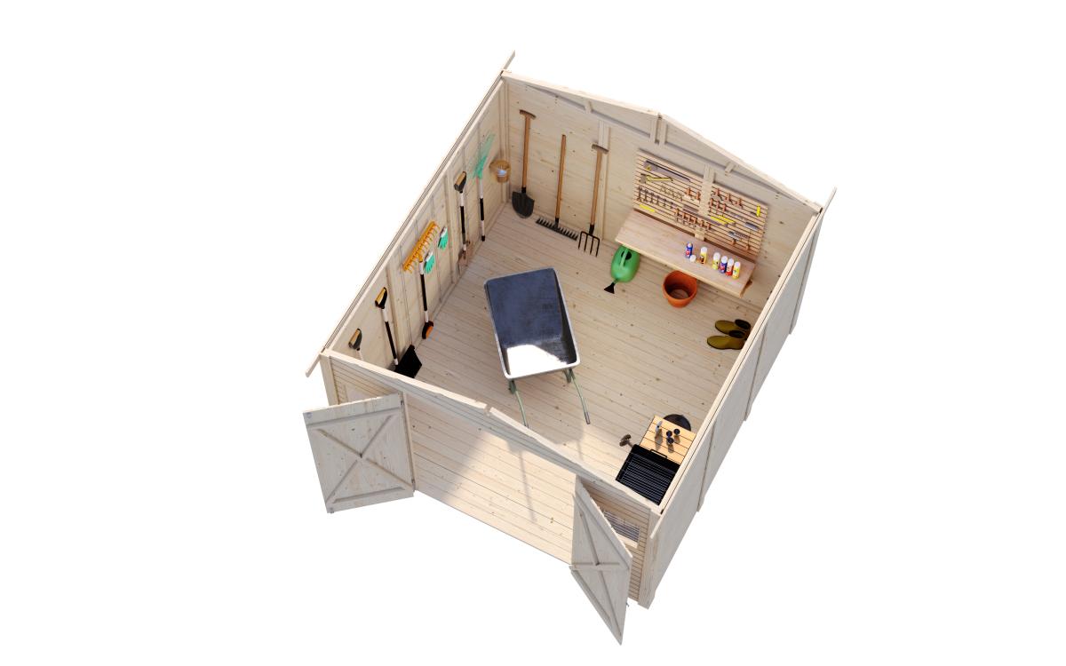 Palmako | Dan S (8'11" x 9'2" | 80.7 sq.ft.) Timber Element Garden Shed