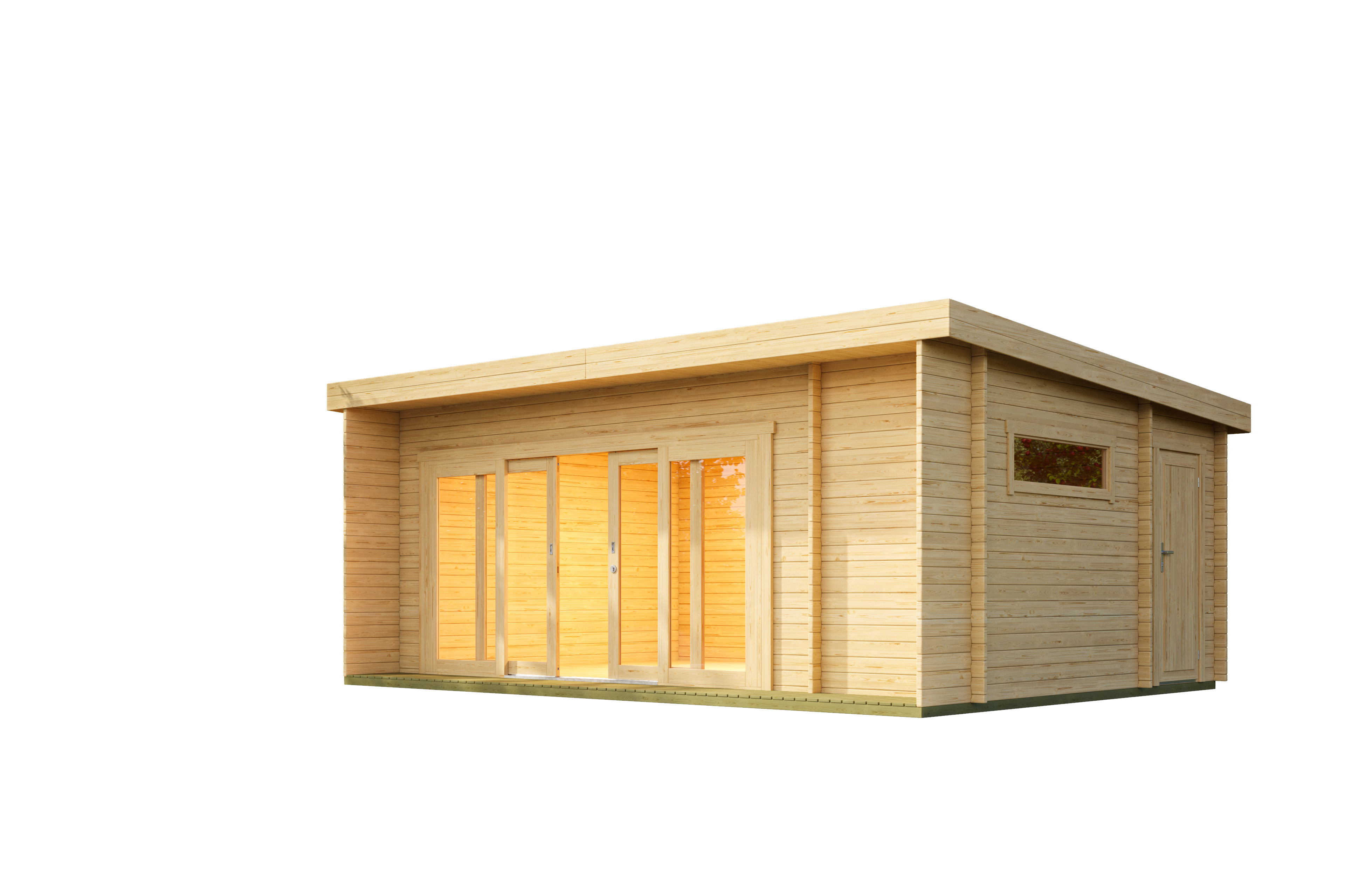 Lasita Maja | Java (19'11" x 12'9" | 246 sq.ft.) Modern Garden Cabin With Premium Glazing & Dual-Access Storage