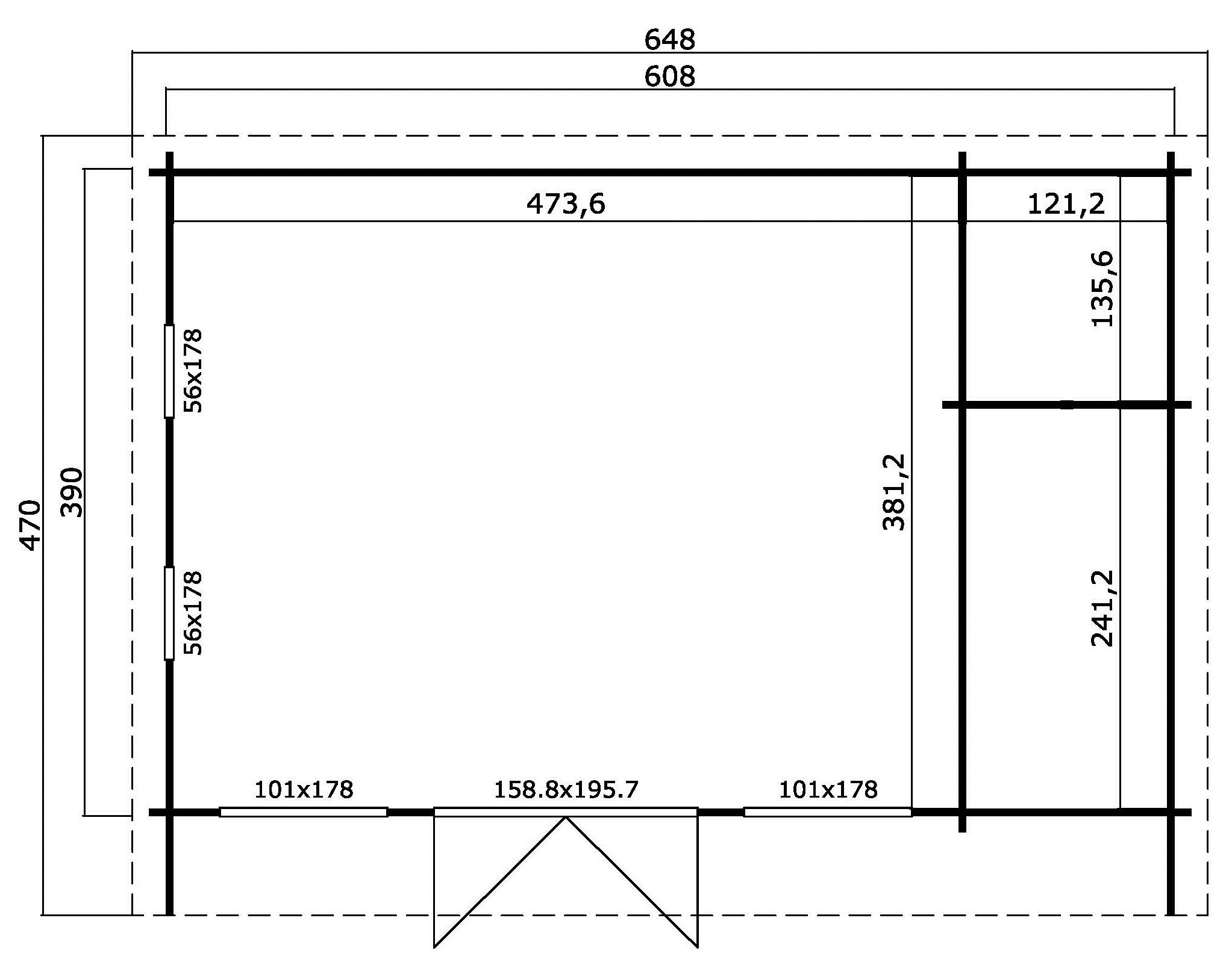 Lasita Maja | Japan (19'11" x 12'9" | 246 sq.ft.) Modern Cabin With Two Interior Doors