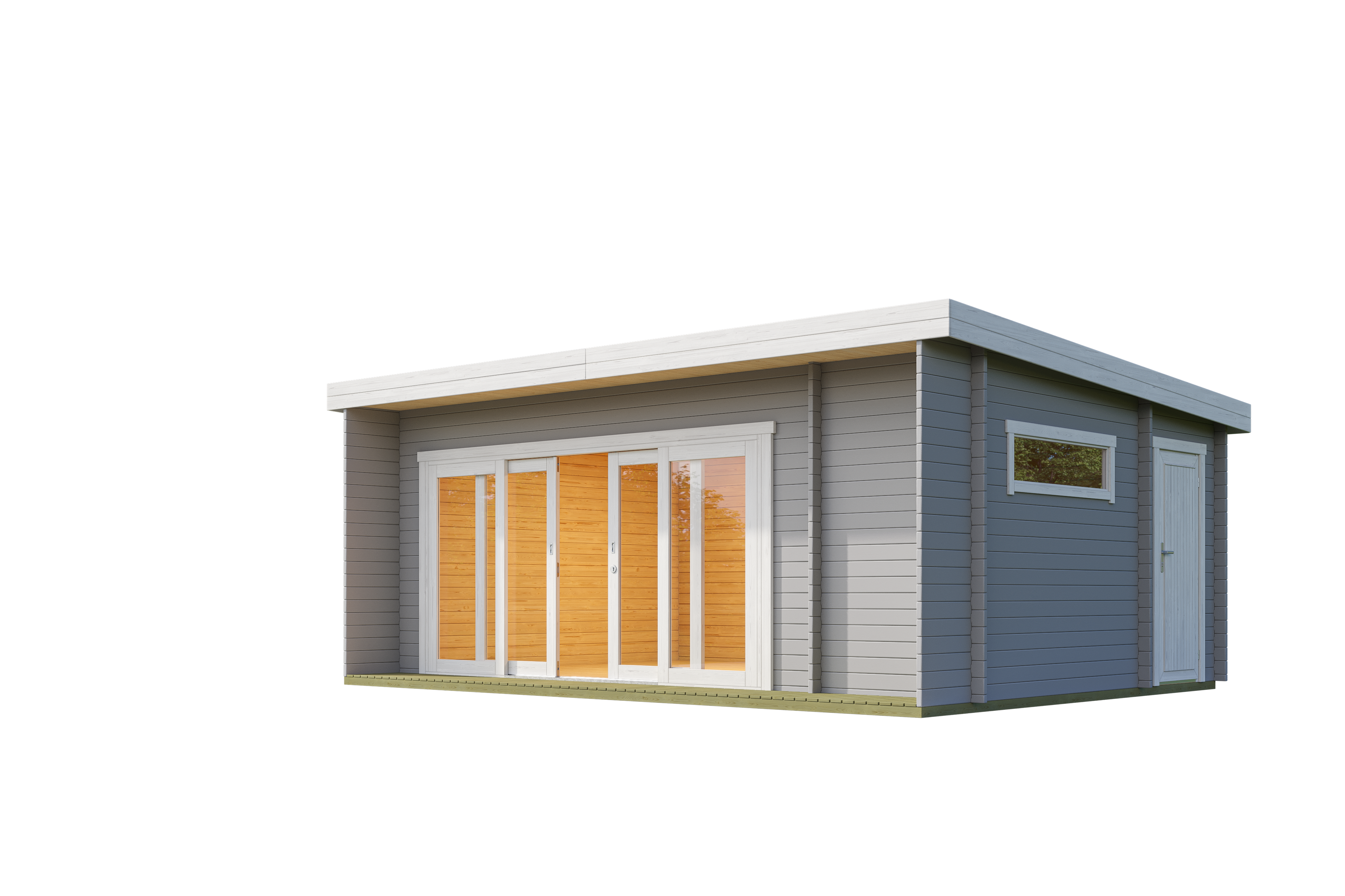 Lasita Maja | Java (19'11" x 12'9" | 246 sq.ft.) Modern Garden Cabin With Premium Glazing & Dual-Access Storage