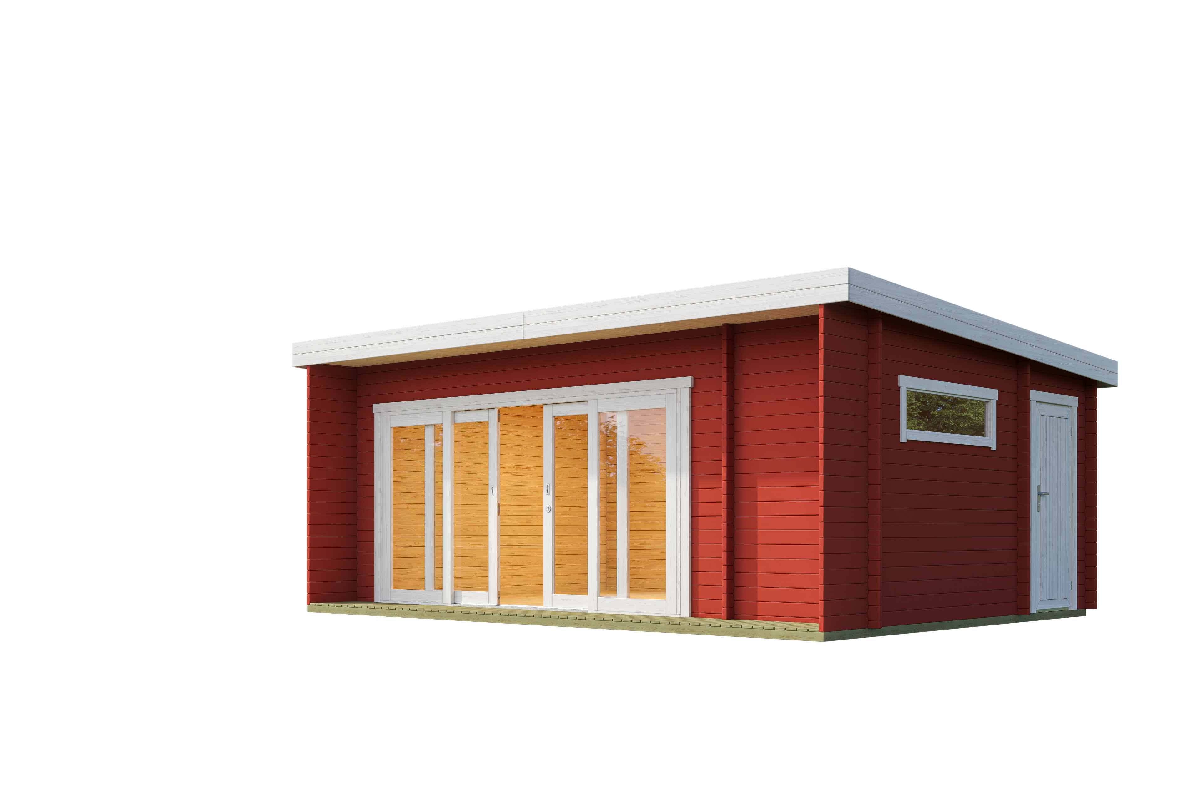 Lasita Maja | Java (19'11" x 12'9" | 246 sq.ft.) Modern Garden Cabin With Premium Glazing & Dual-Access Storage