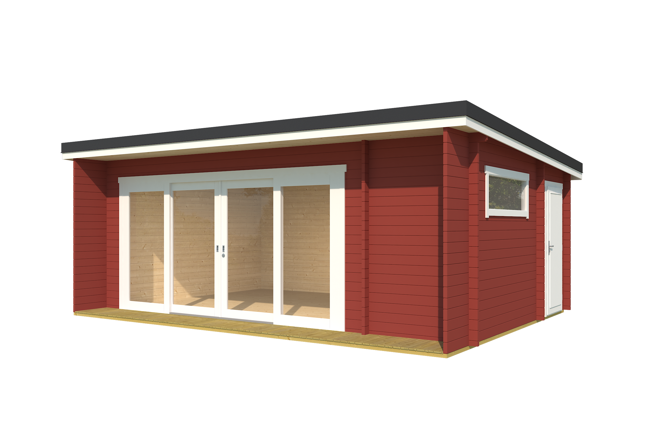 Lasita Maja | Java (19'11" x 12'9" | 246 sq.ft.) Modern Garden Cabin With Premium Glazing & Dual-Access Storage