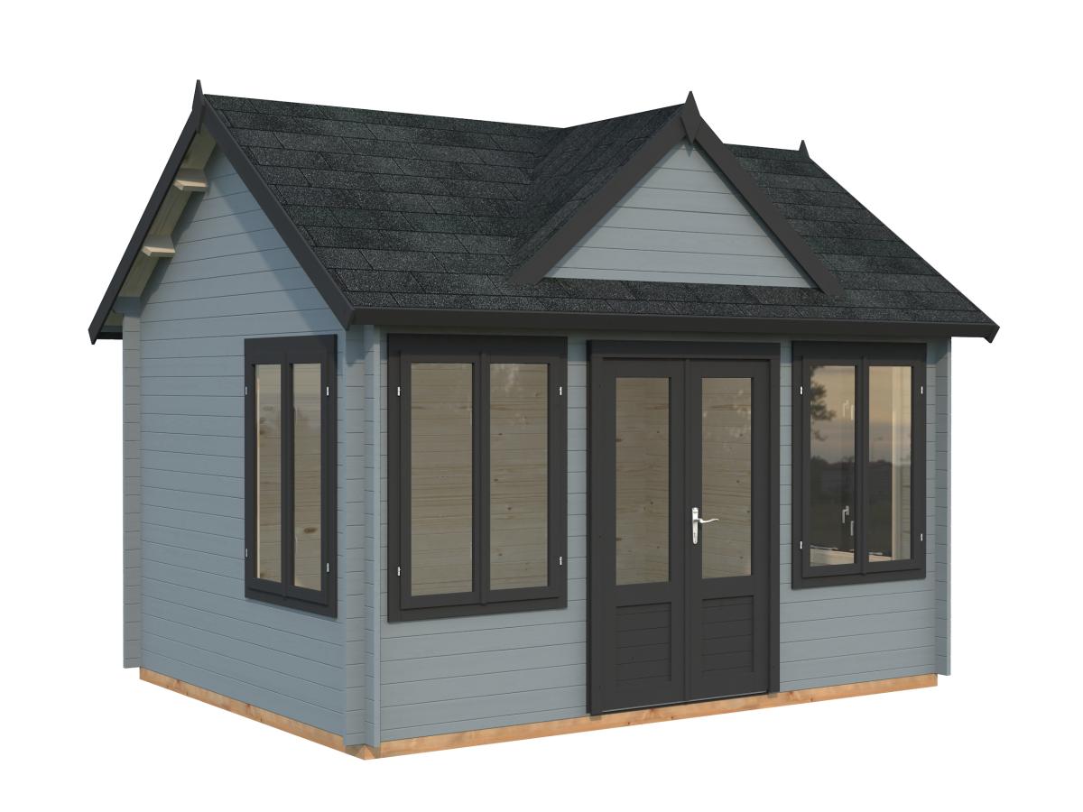 Palmako | Claudia M (13'9" x 10'6" | 123.8 sq.ft. | 1.3") Clockhouse Style Summer House
