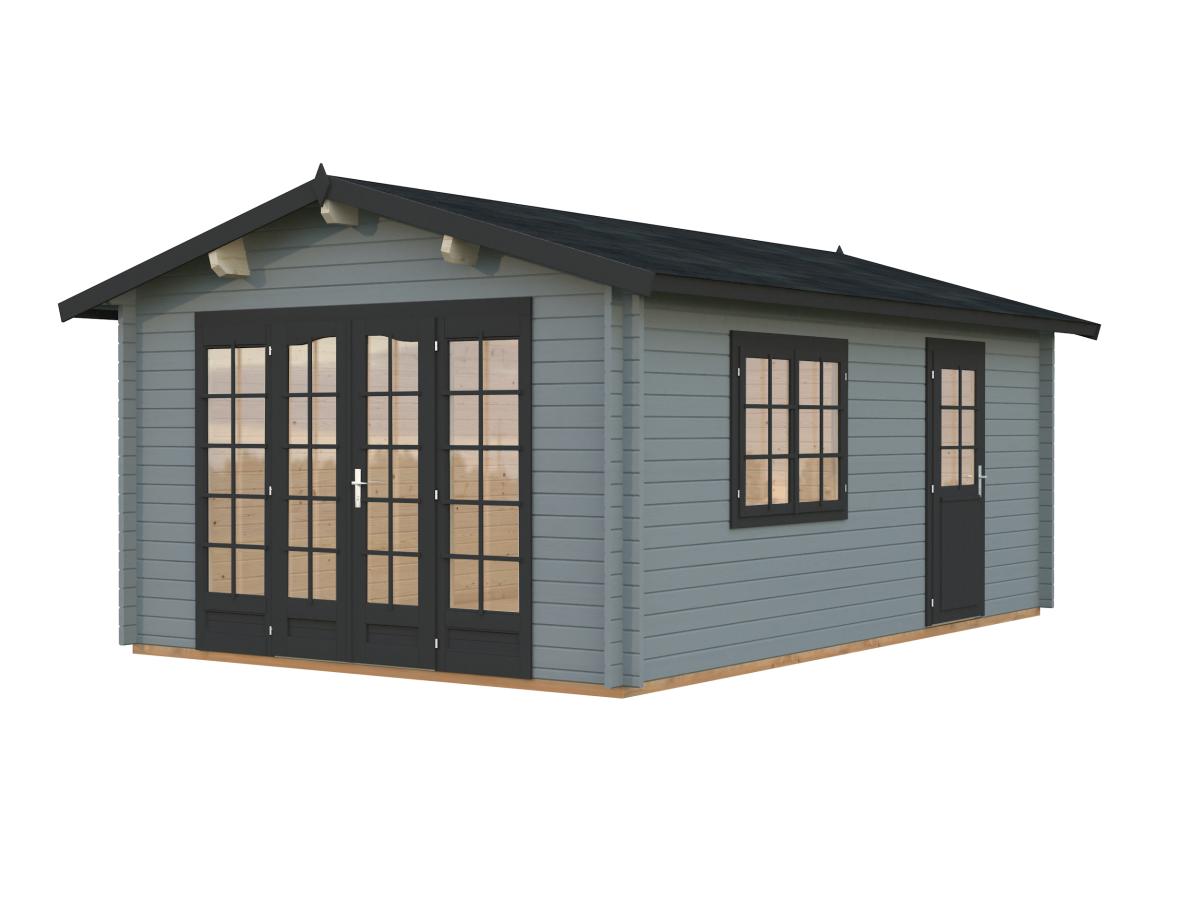 Palmako | Irene M (12'6" x 18'8" | 204.5 sq.ft. | 1.7") Spacious Garden Log Cabin