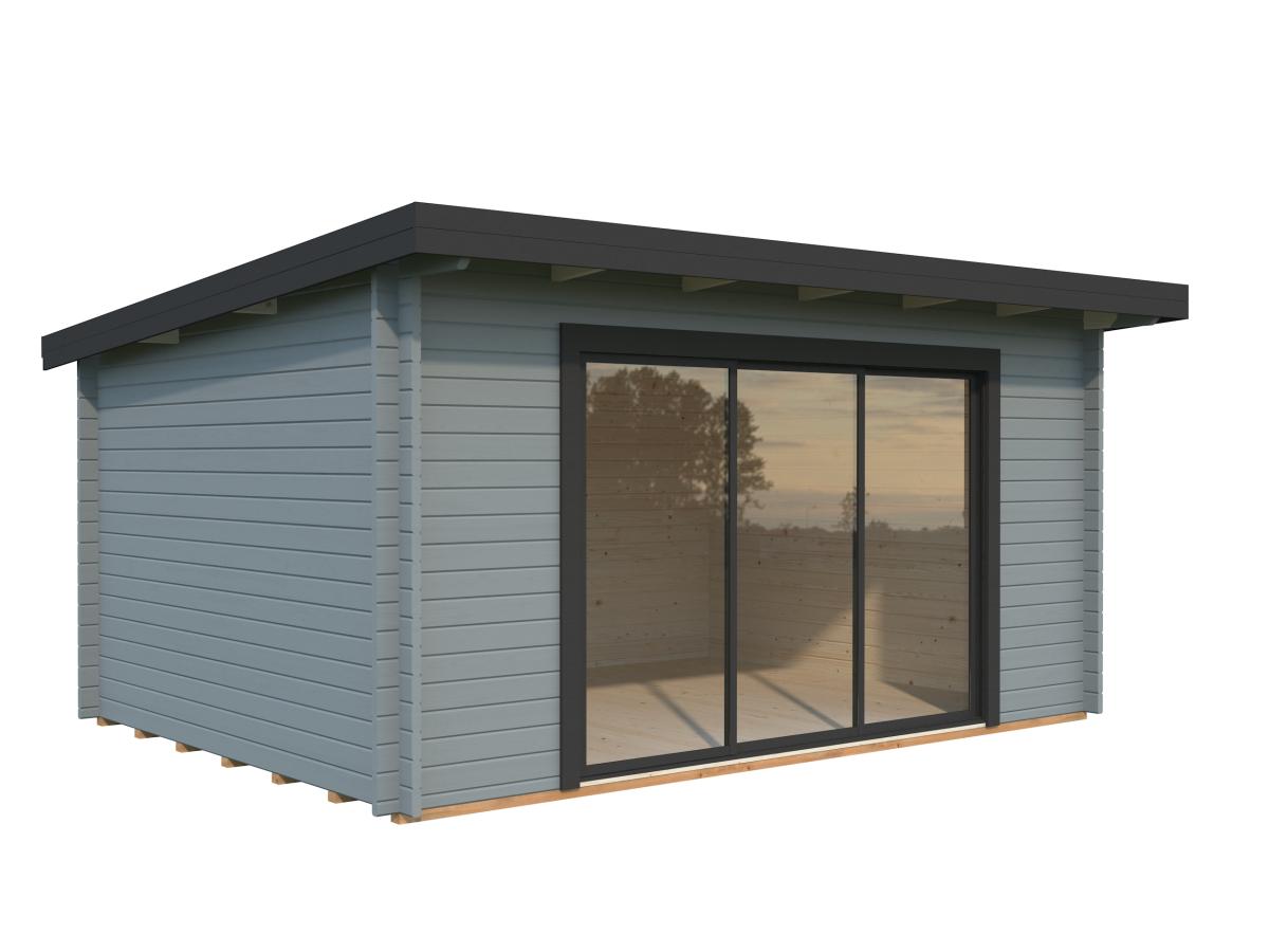 Palmako | Lea M (15'5" x 11'6" | 152.8 sq.ft. | 1.7") Spacious Pent Garden Room with Sliding Doors