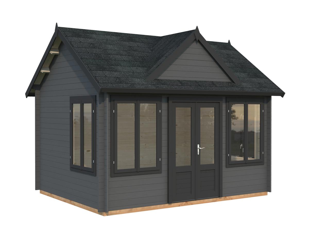 Palmako | Claudia M (13'9" x 10'6" | 123.8 sq.ft. | 1.3") Clockhouse Style Summer House