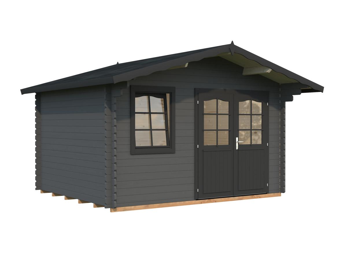 Palmako | Emma M (12'6" x 10'6" | 112 sq.ft. | 1.3") Alpine Style Log Cabin