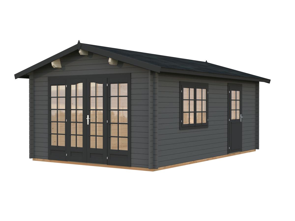 Palmako | Irene M (12'6" x 18'8" | 204.5 sq.ft. | 1.7") Spacious Garden Log Cabin