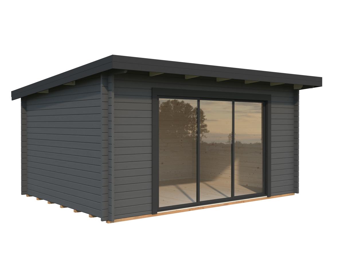 Palmako | Lea M (15'5" x 11'6" | 152.8 sq.ft. | 1.7") Spacious Pent Garden Room with Sliding Doors