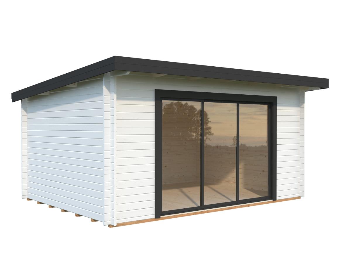 Palmako | Lea M (15'5" x 11'6" | 152.8 sq.ft. | 1.7") Spacious Pent Garden Room with Sliding Doors