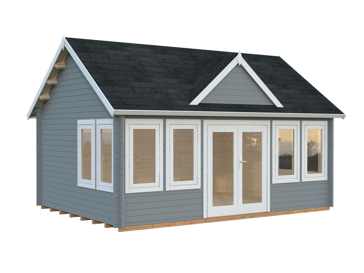 Palmako | Claudia XL (18'1" x 13'1" | 208.8 sq.ft. | 1.7") Clockhouse Log Cabin