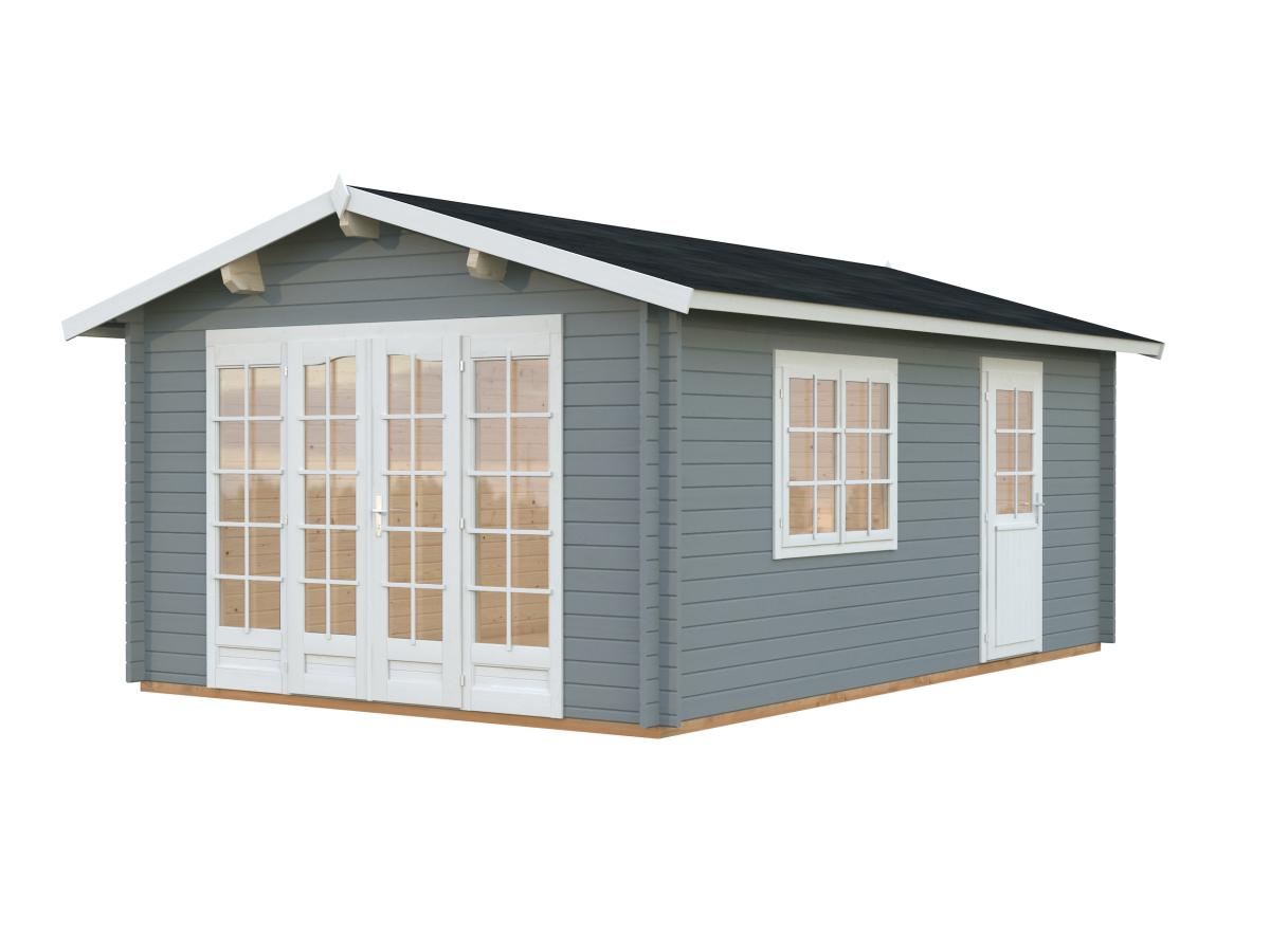 Palmako | Irene M (12'6" x 18'8" | 204.5 sq.ft. | 1.7") Spacious Garden Log Cabin