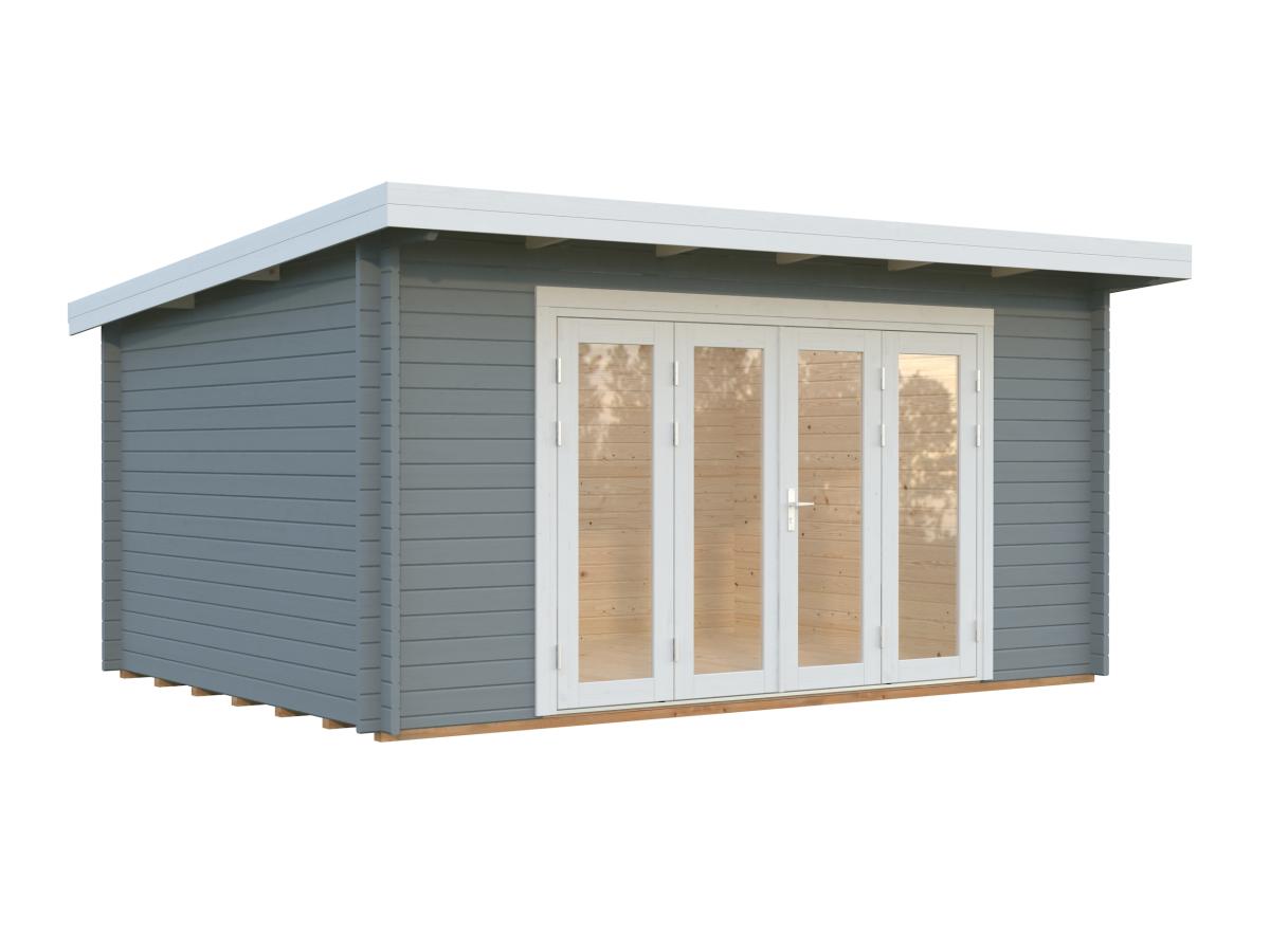 Palmako | Lea M (15'5" x 11'6" | 152.8 sq.ft. | 1.7") Spacious Pent Garden Room with Bi-Fold Doors