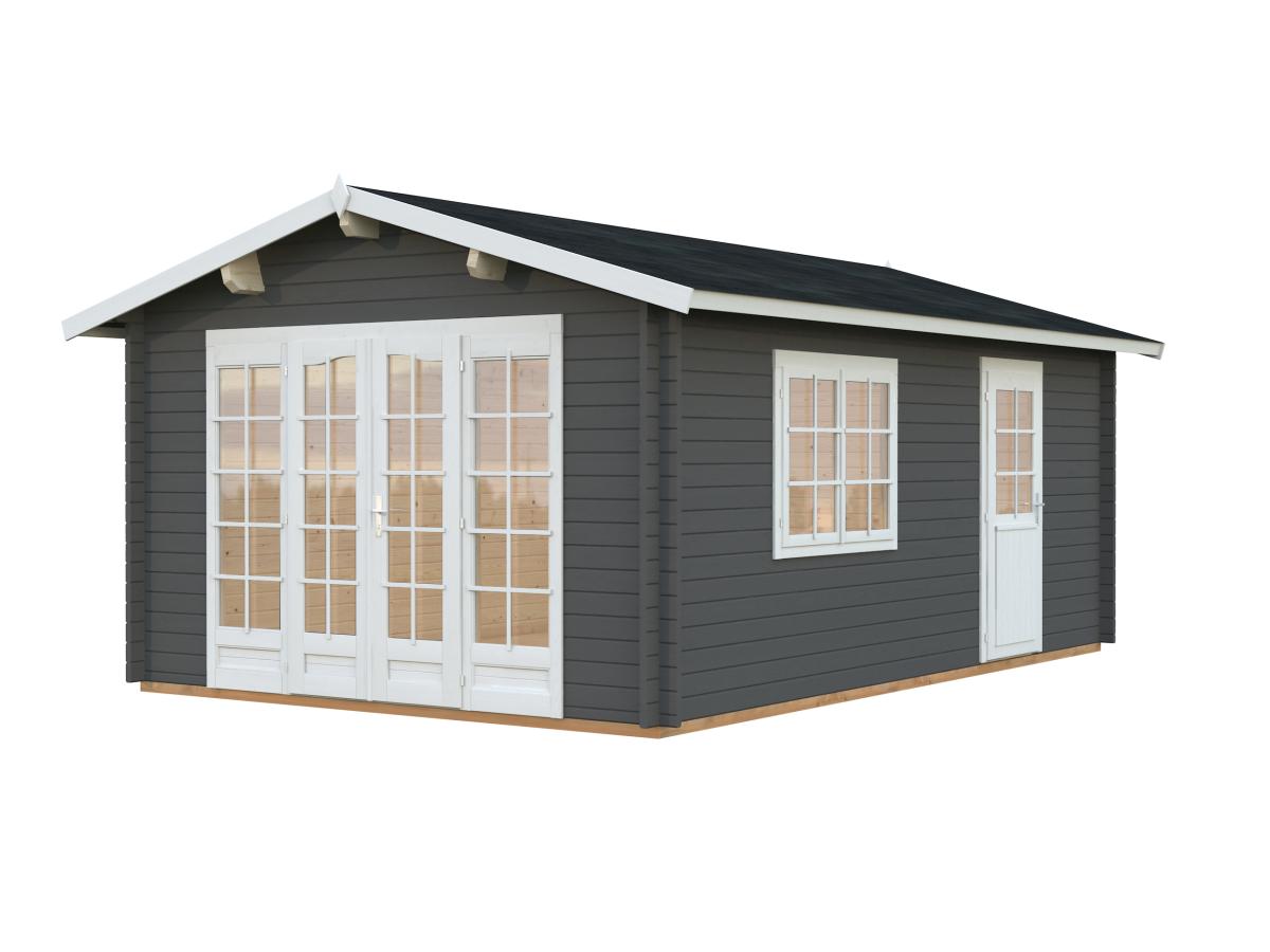 Palmako | Irene M (12'6" x 18'8" | 204.5 sq.ft. | 1.7") Spacious Garden Log Cabin